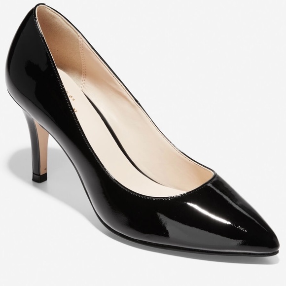 Cole Haan Shoes - Cole Haan Juliana 75 Black Patent Leather Pumps